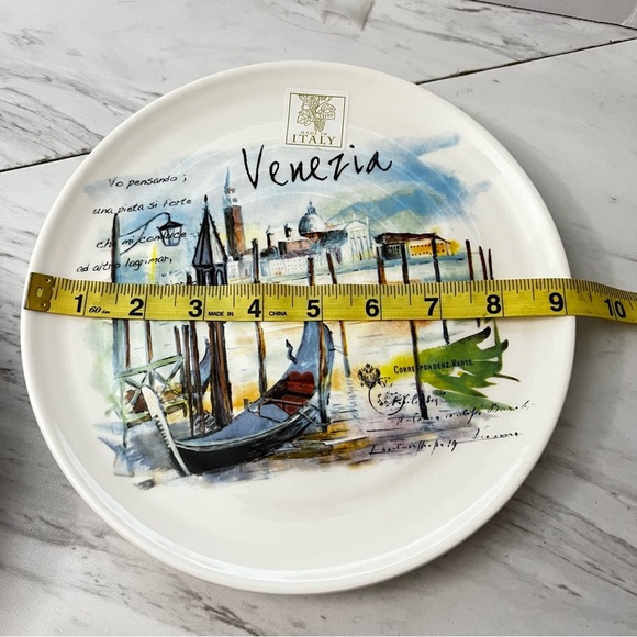 Ceramica Cuore Venezia Gondola Plate Made In Italy 9" - Picture 9 of 9